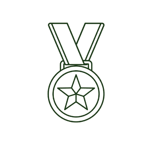 Gold marathon medal